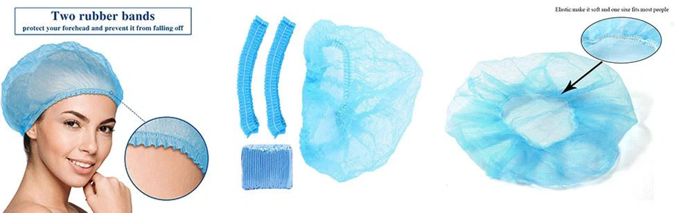 disposable non-woven medical cap bouffant cap