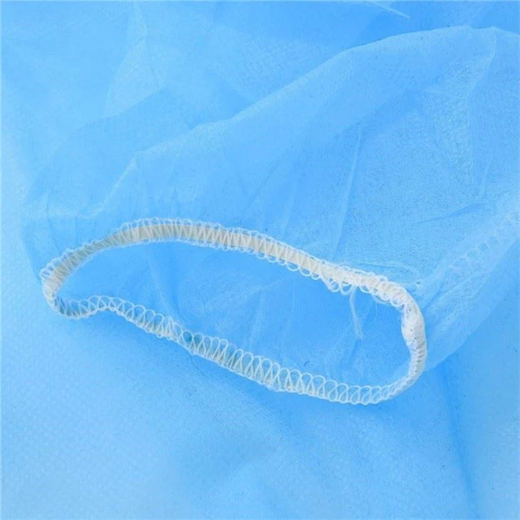 blue disposable medical isolation gown